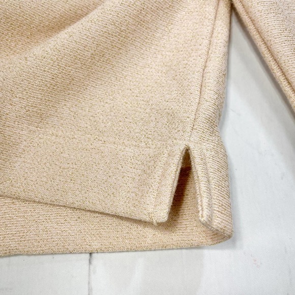 NWOT Loft Gold Pullover Fleece Sweatshirt with Round Neck - Picture 10 of 10